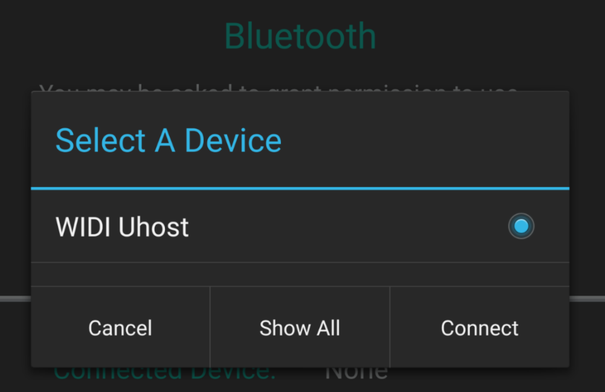 Bluetooth Select A Device